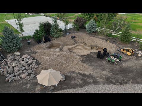 Aquascape Ecosystem Pond Installation Day 1!!!