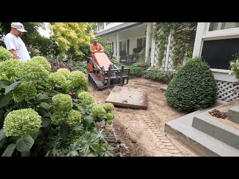 New Brick Walkway Going In & Planting for Winter Interest!