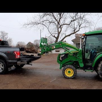 New Barn Lights, Buying a Rock, & Moving Urns Around While it Snows!