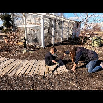 Cleaning Up the Area Behind the Chicken Coop!