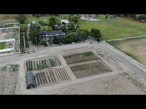 Tour of Our New Cut Flower Garden and Installing Retractable Hoses!