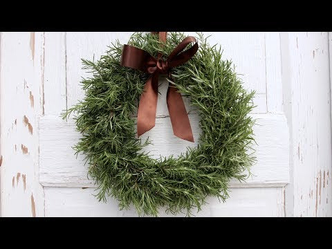 DIY Rosemary Wreath