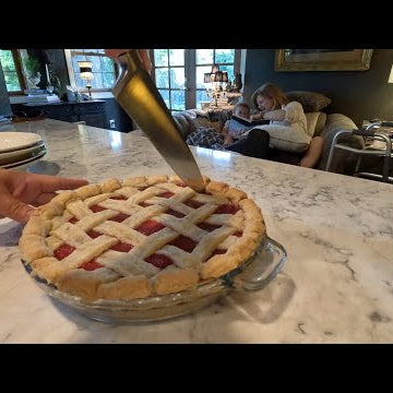 Fresh Flower Arrangement & Baking a Strawberry Pie!