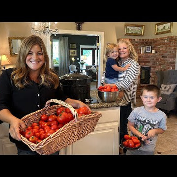 Canning Tomatoes & Grooming Houseplants with My Mom!