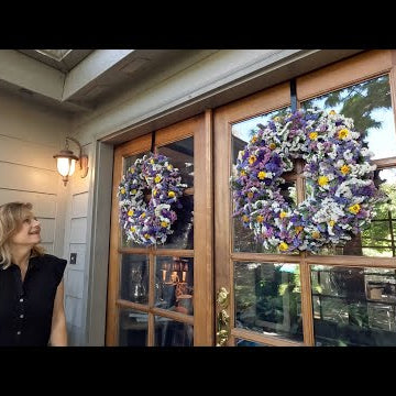 Making Statice Wreaths with My Mom!