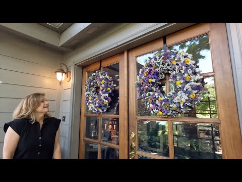 Making Statice Wreaths with My Mom!