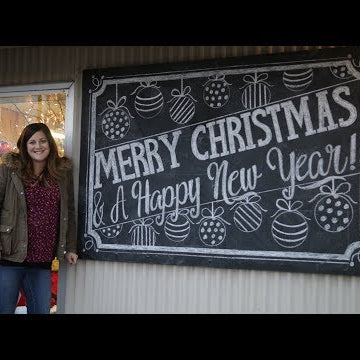 Holiday Open House + Chalkboard Art