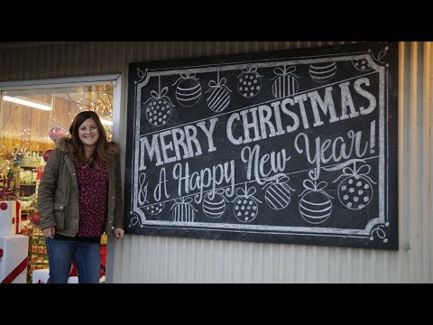 Holiday Open House + Chalkboard Art