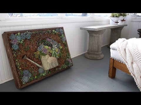 Vertical Succulent Portrait in a  DIY Frame!