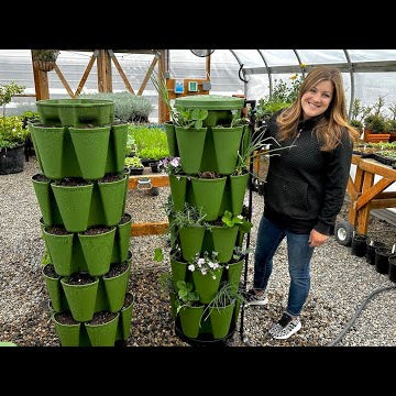 Planting Up Two GreenStalk Vertical Gardens!