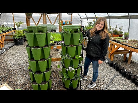 Planting Up Two GreenStalk Vertical Gardens!