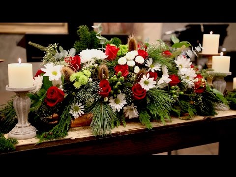 Christmas Eve Service Flower Arrangement