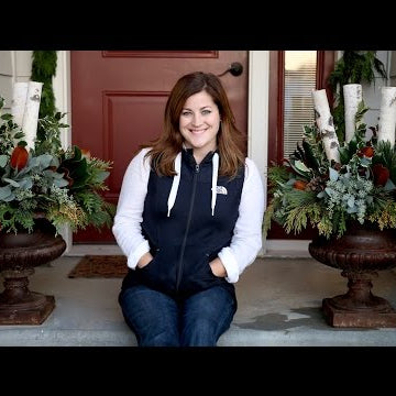 Christmas Urns for My Front Door