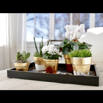 How To Gold Leaf A Pot