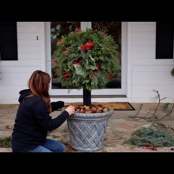 DIY Lollipop Topiary for Christmas