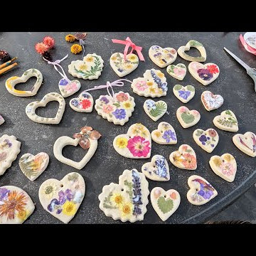 Making Dried Flower Valentines Ornaments!