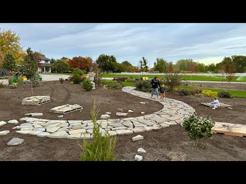 Working On the Stone Path + Hartley Landscaping Update!
