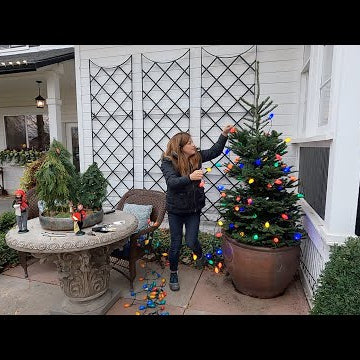 Doing a Little Outdoor Christmas Decorating!