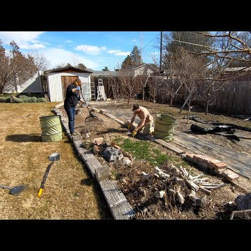 Garden Cleanup at my Grandparent’s House!