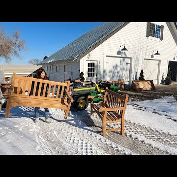 Unboxing 4 Gorgeous Teak Benches!!!