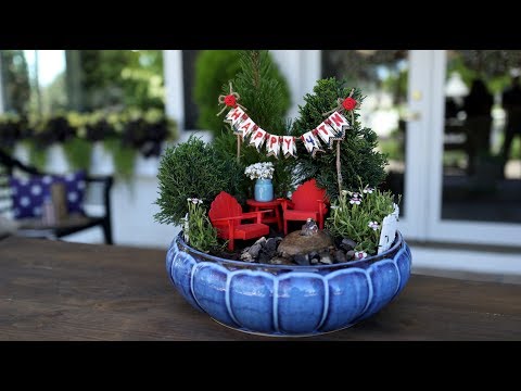 4th of July Miniature Garden
