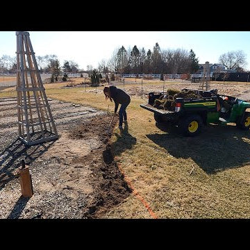 Edging the Grass & Plans for the Center of the Cut Flower Garden!