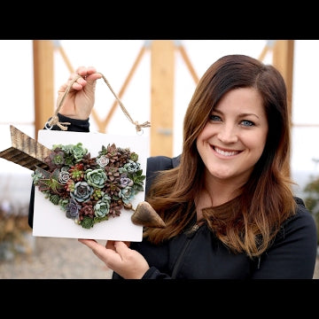 Heart Shaped Succulent Arrangement (Full Version)