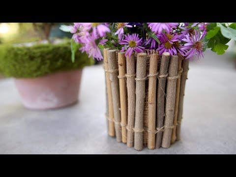 DIY Twig Vase