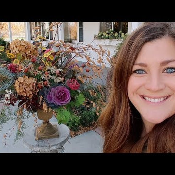 Making a Late Fall Arrangement from My Garden