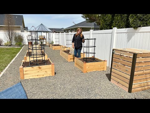 Adding More Fun Things to My Sister-in-Law’s New Veggie Garden!  (Almost Done!)