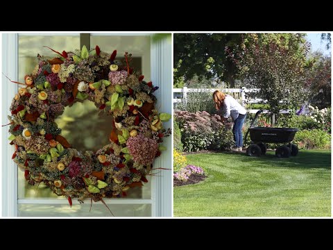 Gathering Things From the Garden to Make a Wreath!