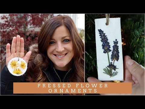 Pressed Flower Ornaments!
