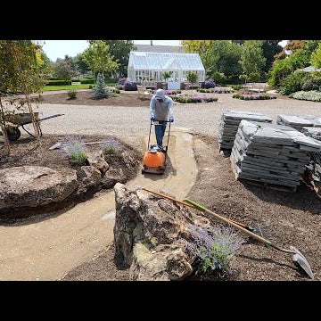 Planting Pink Things + Day 1 of Paver Installation Around the Pond!