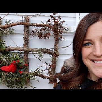 This Square Wreath Cost Me About $4 to Make!