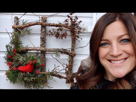 This Square Wreath Cost Me About $4 to Make!