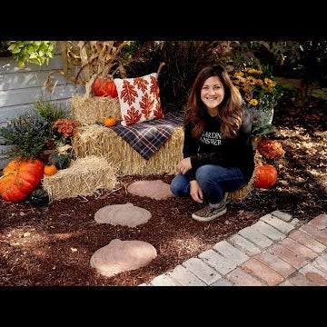 DIY Pumpkin Stepping Stones!