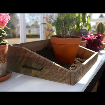 DIY Pretty Wood Potting Tray!