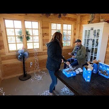 Fixing Up the Flower Shed for Christmas!