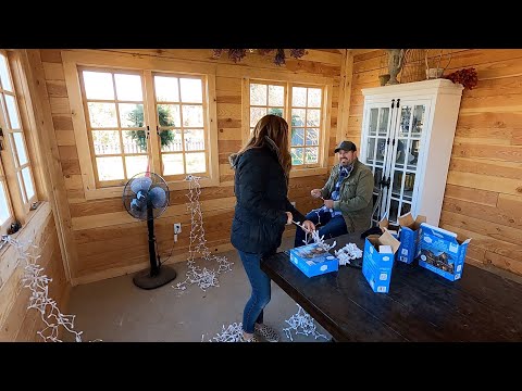 Fixing Up the Flower Shed for Christmas!