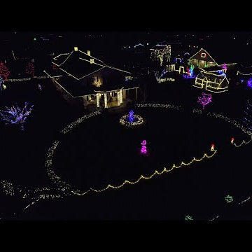 Putting Lights on the Hartley Greenhouse + Christmas Light Tour!!!