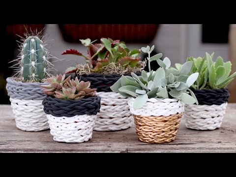 Braided Clay Planter