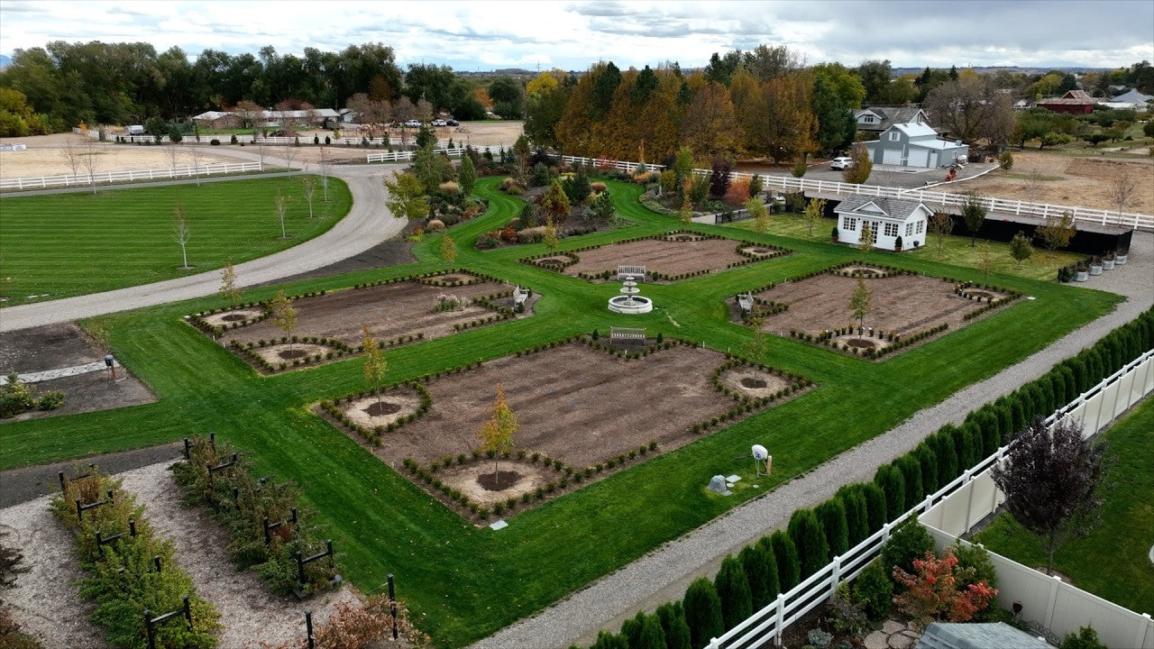 Planting 500 Boxwoods in the Formal Flower Garden