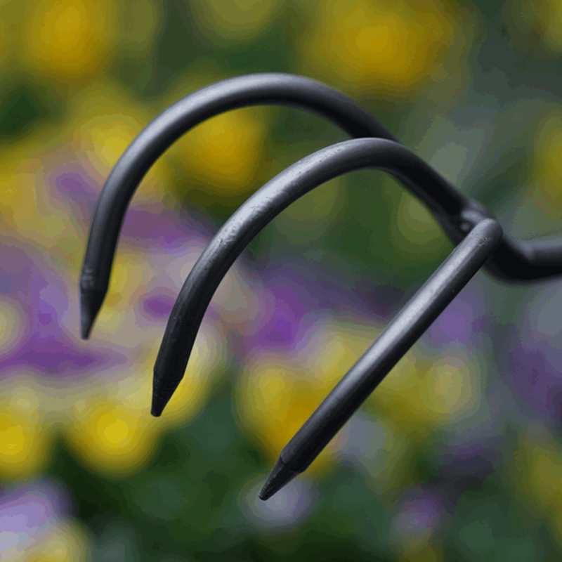 DeWit Short Handle 3-Tine Cultivator
