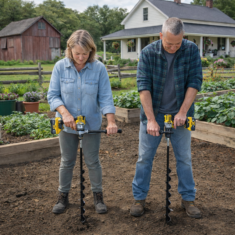 Power Planter Tree Planting Auger Bit (2” x Variable Length)