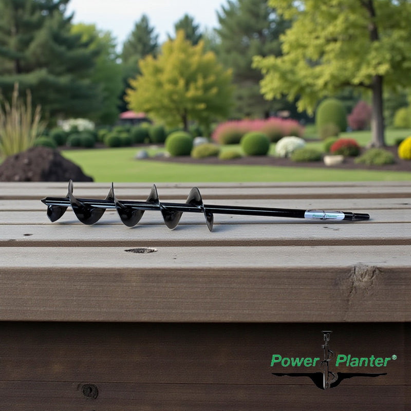 Power Planter Extended Length Bulb Auger (3" x Standing Length)