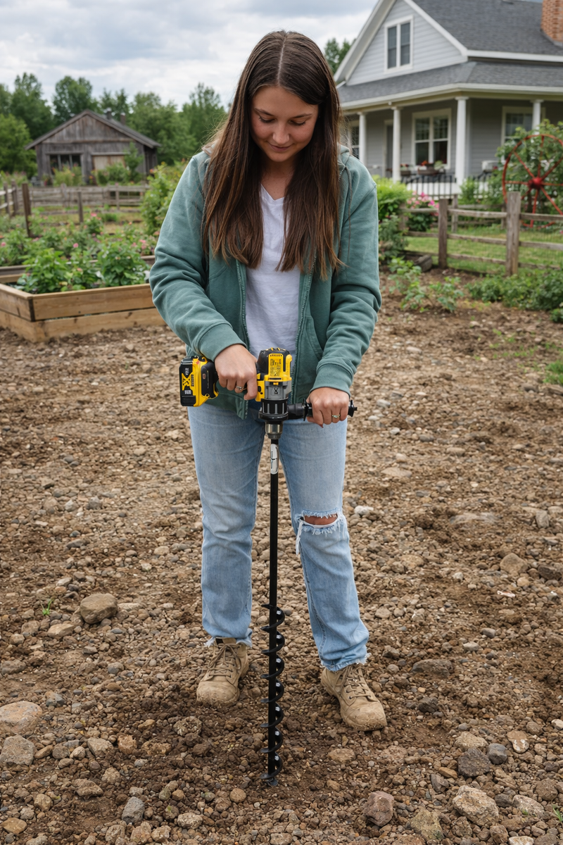 Power Planter Tree Planting Auger Bit (2” x Variable Length)