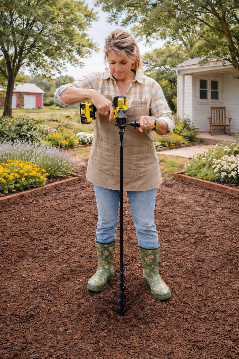 Power Planter Tree Planting Auger Bit (2” x Variable Length)
