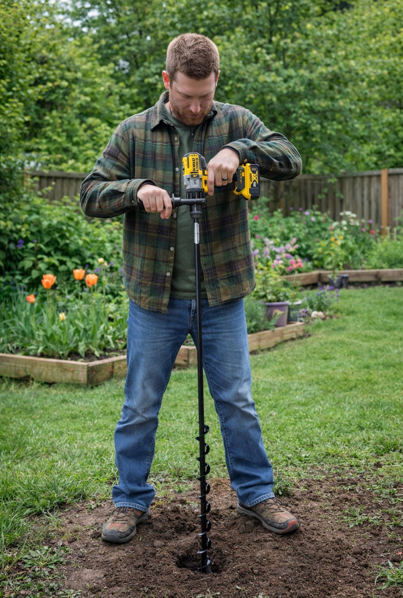 Power Planter Tree Planting Auger Bit (2” x Variable Length)