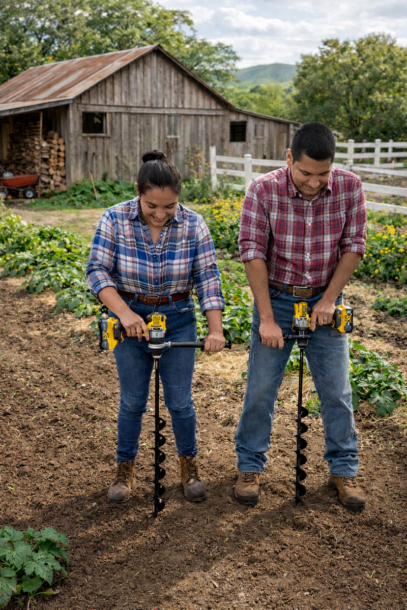 Power Planter Extended Length Bulb Auger (3" x Standing Length)