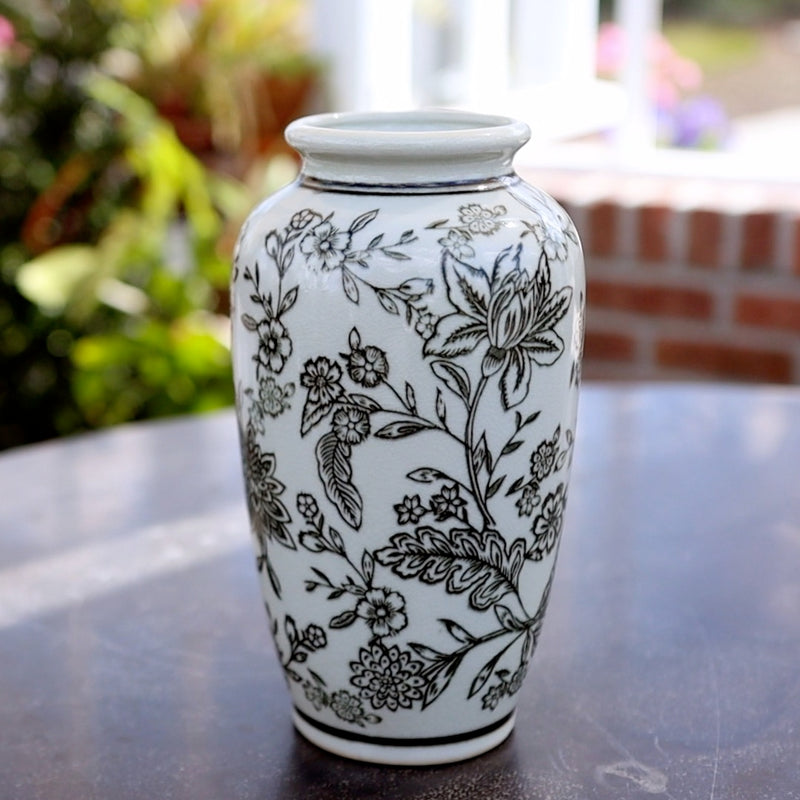 Brown and Ivory Vase